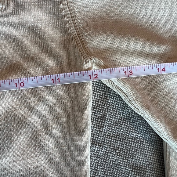 Zara cutout Cream Women's Top, size medium, EUC, bodycon, stretchy, knit - Picture 8 of 8